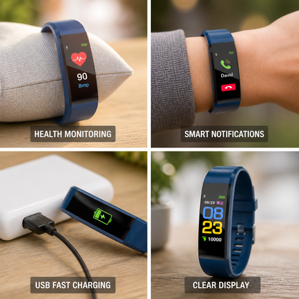 Smart Watch for Seniors, Fitness Watch with Step Counter