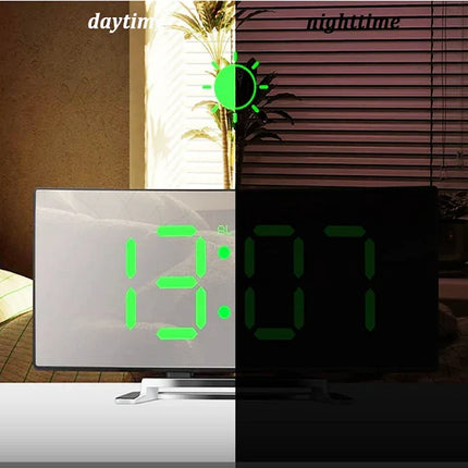 Digital Alarm Clock for Bedroom, LED Digital Clock with Auto Dimming and Large Display – image 5