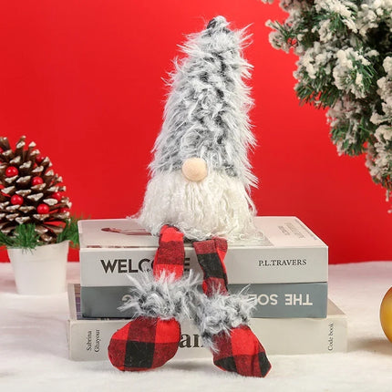 Christmas Plush Doll, Handmade Christmas Doll with Tall Hat – image 8