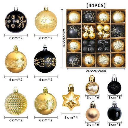 Christmas Ornaments 44 Piece Set, Red Ornaments for Christmas Decor – image 13