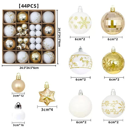 Christmas Ornaments 44 Piece Set, Red Ornaments for Christmas Decor – image 15