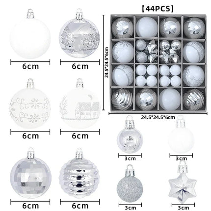 Christmas Ornaments 44 Piece Set, Red Ornaments for Christmas Decor – image 7