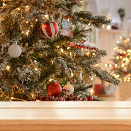 Christmas Ornaments Shatterproof, Red and White Striped Christmas Tree Ornaments