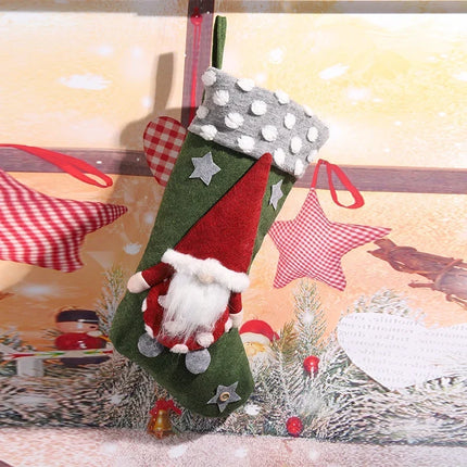 Christmas Stockings, Felt Stocking with Gnome Design and Hanging Loop – image 8