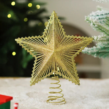 Christmas Tree Toppers, Christmas Star Tree Topper with Spiral Base – image 10