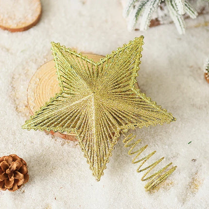 Christmas Tree Toppers, Sparkling Christmas Tree Star in Silver or Gold