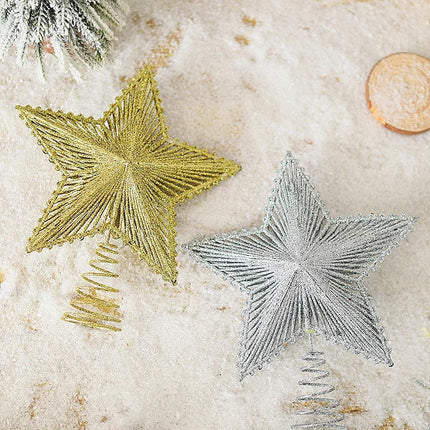 Christmas Tree Toppers, Christmas Star Tree Topper with Spiral Base – image 4