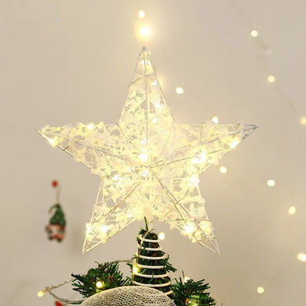 Christmas Tree Toppers, Christmas Star Tree Topper with Spiral Base – image 8