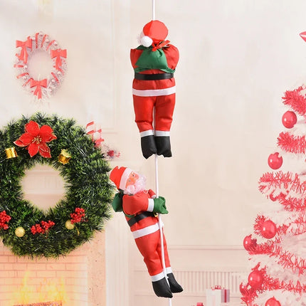 Climbing Santa Claus Figure 12 Inch, Outdoor Christmas Decorations – image 4