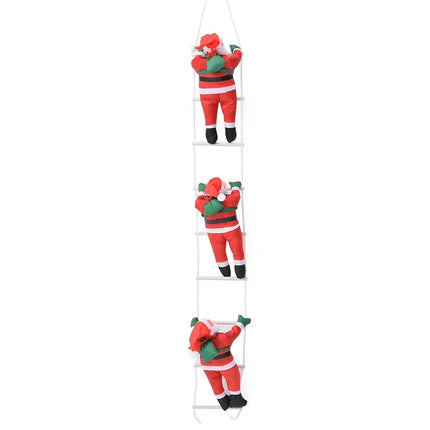 Climbing Santa Claus Figure 12 Inch, Indoor Christmas Decorations for Door and Window – image 5