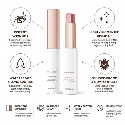 Eyeshadow Sticks, Waterproof Glitter Eyeshadow for Long Lasting Eye Makeup – image 4