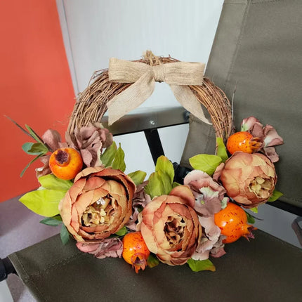 Front Door Wreaths, Floral Wreath with Greenery for Door Decor