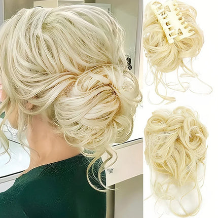 Messy Bun Hair Piece, Heat Resistant Synthetic Chignon Hairpiece