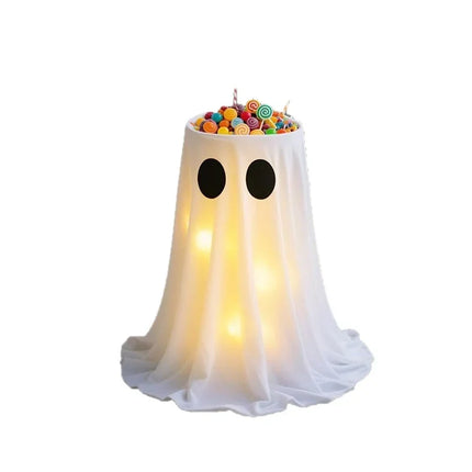 Halloween Ghost Light LED, Halloween Party Decor with Fillable Ghost Candy Holder – image 5