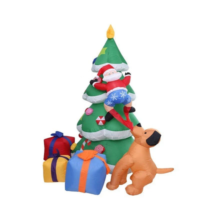 Inflatable Christmas Tree with Lights, Christmas Inflatables with Blower