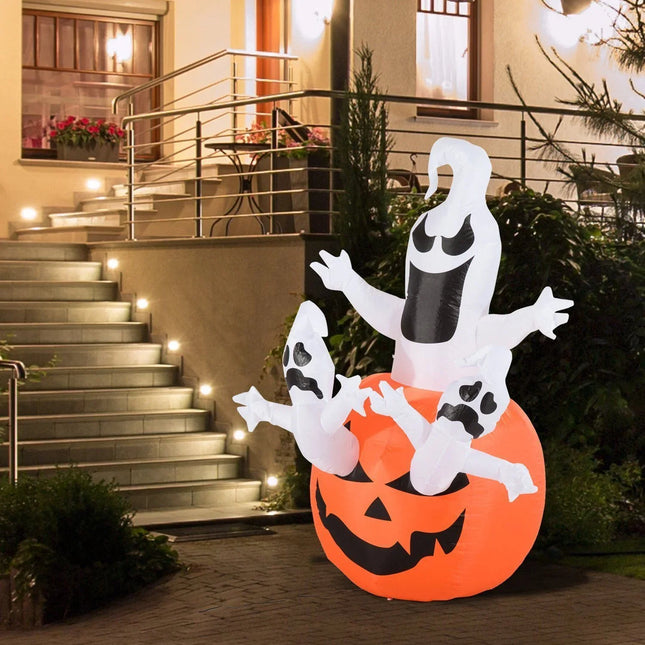 Inflatable Halloween Decoration LED Lights with Built In Pump, Halloween Inflatables Outdoor, Halloween Party Decor_00