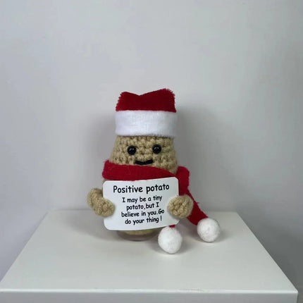 Plush Toys, Christmas Plushie with Santa Hat and Scarf – image 11