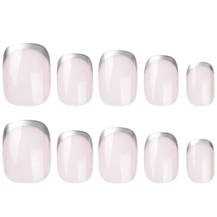 Christmas Nails Press On, Press On Nail Kit with Buffing Strips and Gel Polish