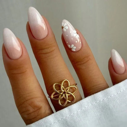 Christmas Nails Press On, No Glue Festive Nails with Reindeer – image 32