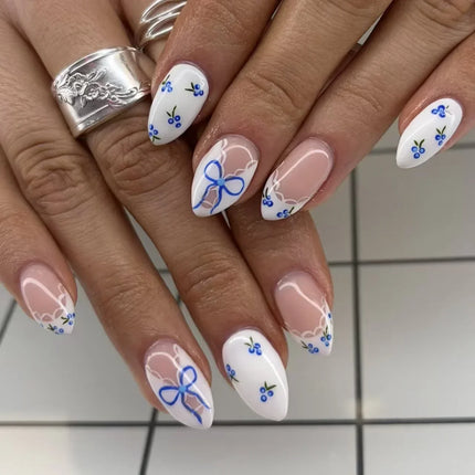 Christmas Nails Press On, Press On Nail Kit with Buffing Strips and Gel Polish – image 33