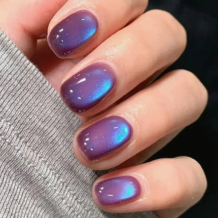 Christmas Nails Press On, Press On Nail Kit with Buffing Strips and Gel Polish – image 7