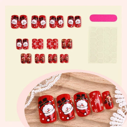 Adhesive Press On Nails for Christmas, Winter Nail Art – image 5