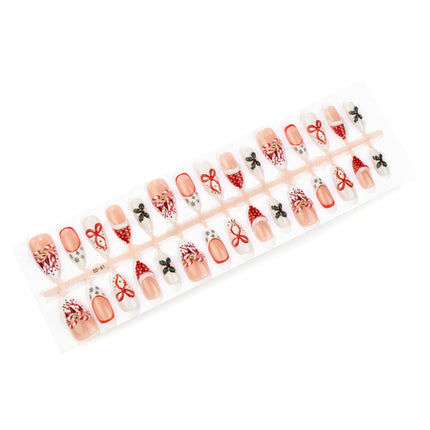 Festive Nails with Holly and Ornament Designs, Holiday Nail Art – image 4