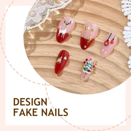 Christmas Nails, Winter Nail Art, Glitter and Snowflakes