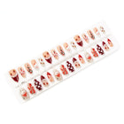 Press On Nails for Christmas, Festive Nails with Snowmen and Candy Canes, Winter Nail Art, Christmas Nail Designs