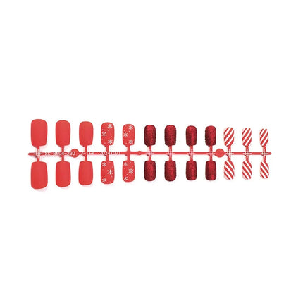 Festive Nails Press On, Winter Nails in Multiple Shapes and Sizes – image 5