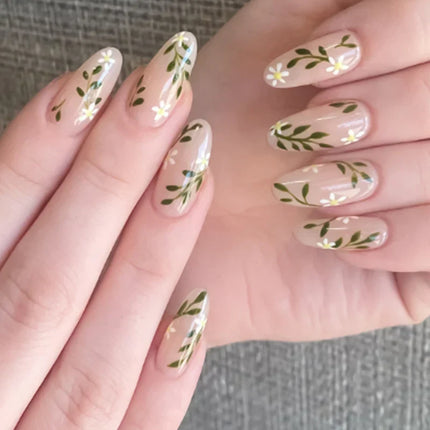 Christmas Nails Press On, Festive Nails with Reindeer and Candy Canes, Chip Resistant Fake Nails, Holiday Nail Art