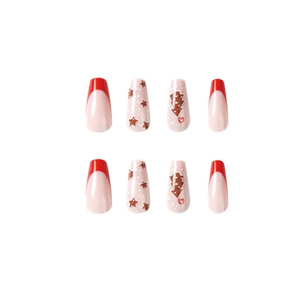Christmas Nails, Festive Nails with Glitter and Stars – image 5