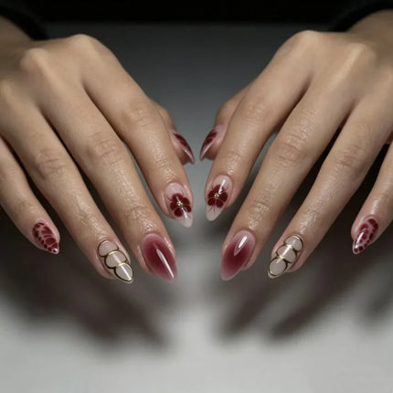 Christmas Nails, Candy Cane Nail Art with Buffing Strips and Gel Polish – image 21