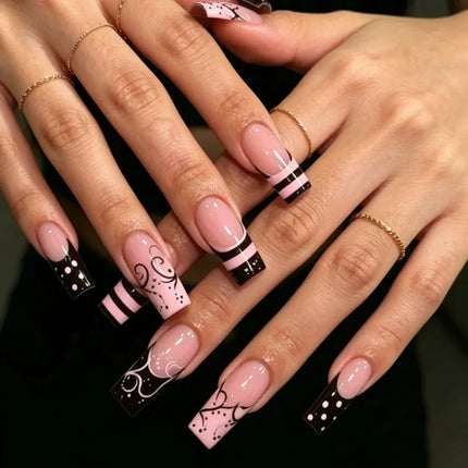 Press-On Nails Festive Designs Buffing Strips & Gel Polish_57