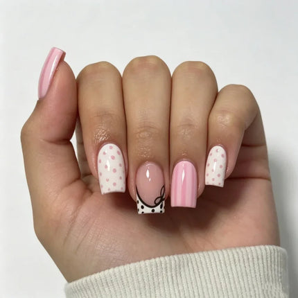 Press-On Nails Festive Designs Buffing Strips & Gel Polish_92
