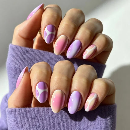 Press-On Nails Festive Designs Gel Polish & Buffing Strips_64
