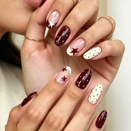 Press-On Nails Festive Designs Gel Polish & Buffing Strips_87