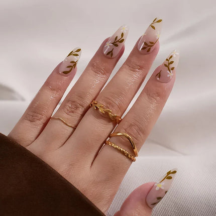Press On Nails for Christmas, Festive Nails with Reindeer and Candy Canes
