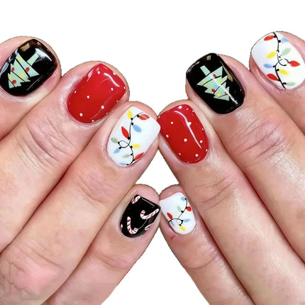 Press On Nails for Christmas, High Shine Winter Nail Art – image 5