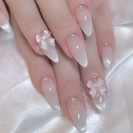 Reusable Press On Nails for Christmas, Peel and Press Winter Nail Art – image 7