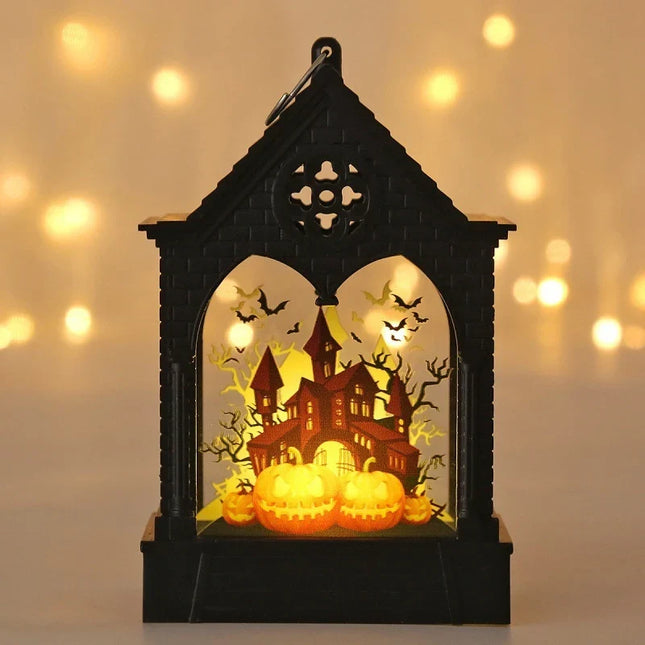 Jack O Lantern Pumpkin Lantern Flameless LED, Pumpkin Light, Halloween Decorations Outdoor, Halloween Party Decor_07