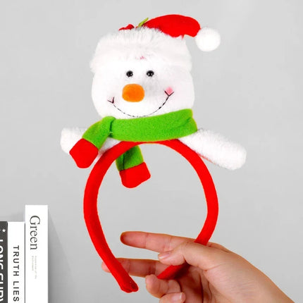 Christmas Headband with Felt Reindeer Antlers and Holly Berries – image 29