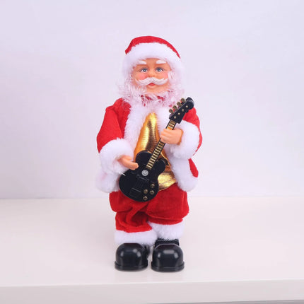 Santa Claus Figurine Playing Saxophone, Christmas Tabletop Decor and Centerpiece – image 4