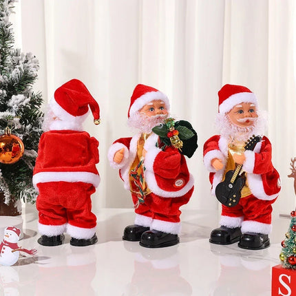 Santa Claus Christmas Doll with Fluffy Beard, Christmas Decorations and Mantel Decor – image 4