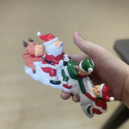 Ceramic Santa Claus Figurine, Handcrafted Christmas Decor – image 4