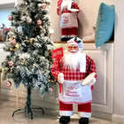 Santa Claus Figurine, Red Santa Christmas Decorations, Christmas Tabletop Decorations and Mantel Decor