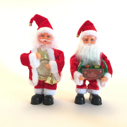 Santa Claus Christmas Figurine Holding Gifts, Christmas Gift