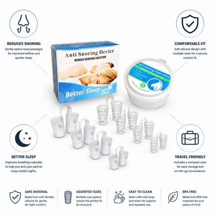 Nasal Dilator for Snoring, Soft Silicone Nose Opener – image 4