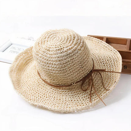 Woven Straw Hat, Wide Brim Hat for Sun Protection