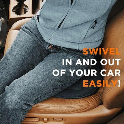 Swivel Seat Cushion with 360 Degree Rotation, Office Chair Cushion with Non Slip Base